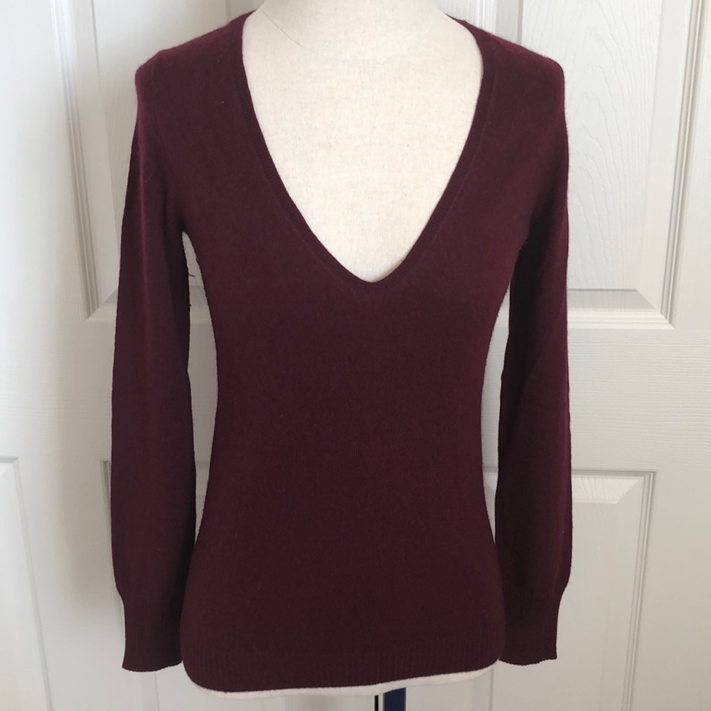J.crew wool blend v-neck sweater